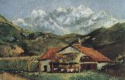 Gustave Courbet House oil on canvas